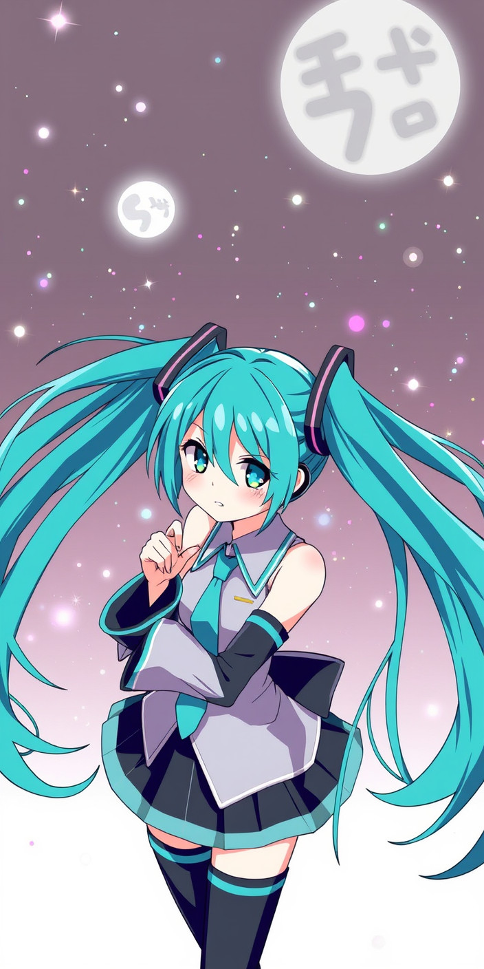 Hatsune miku 6 Phone Wallpaper
