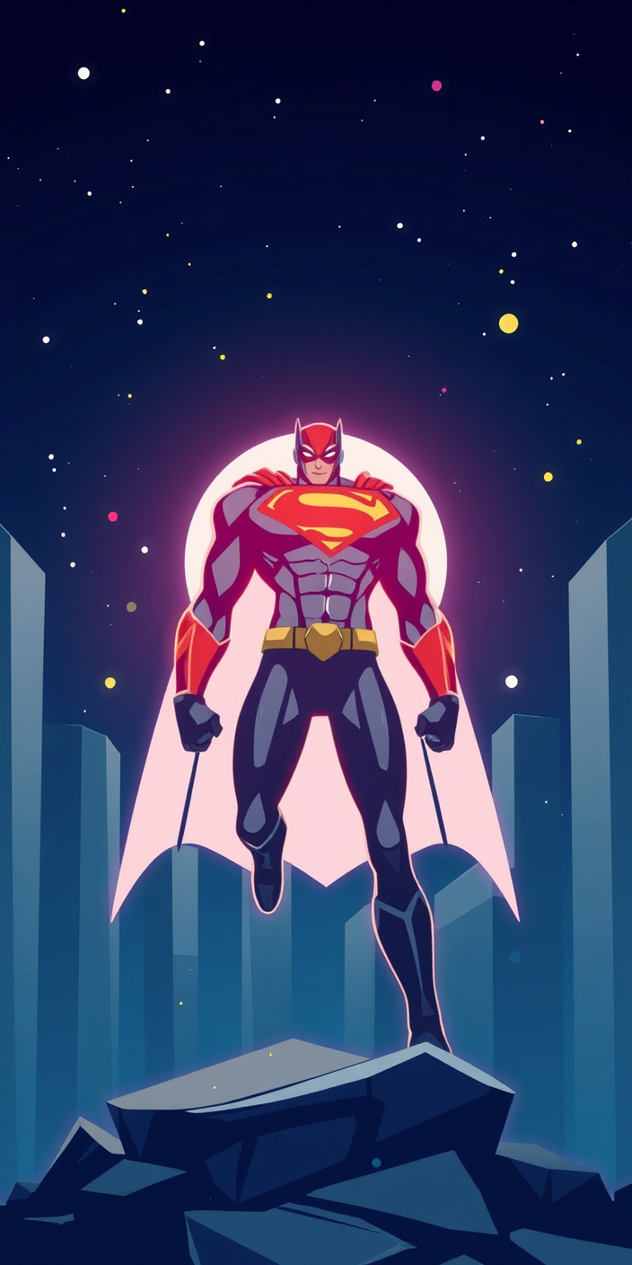 Superhero 4 Phone Wallpaper