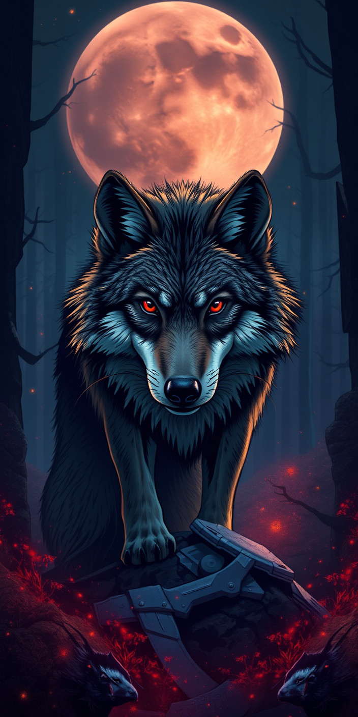 Lone wolf 11 Phone Wallpaper
