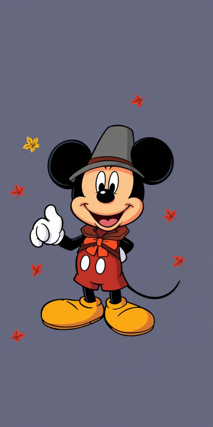 Mickey mouse thanksgiving 1 Phone Wallpaper