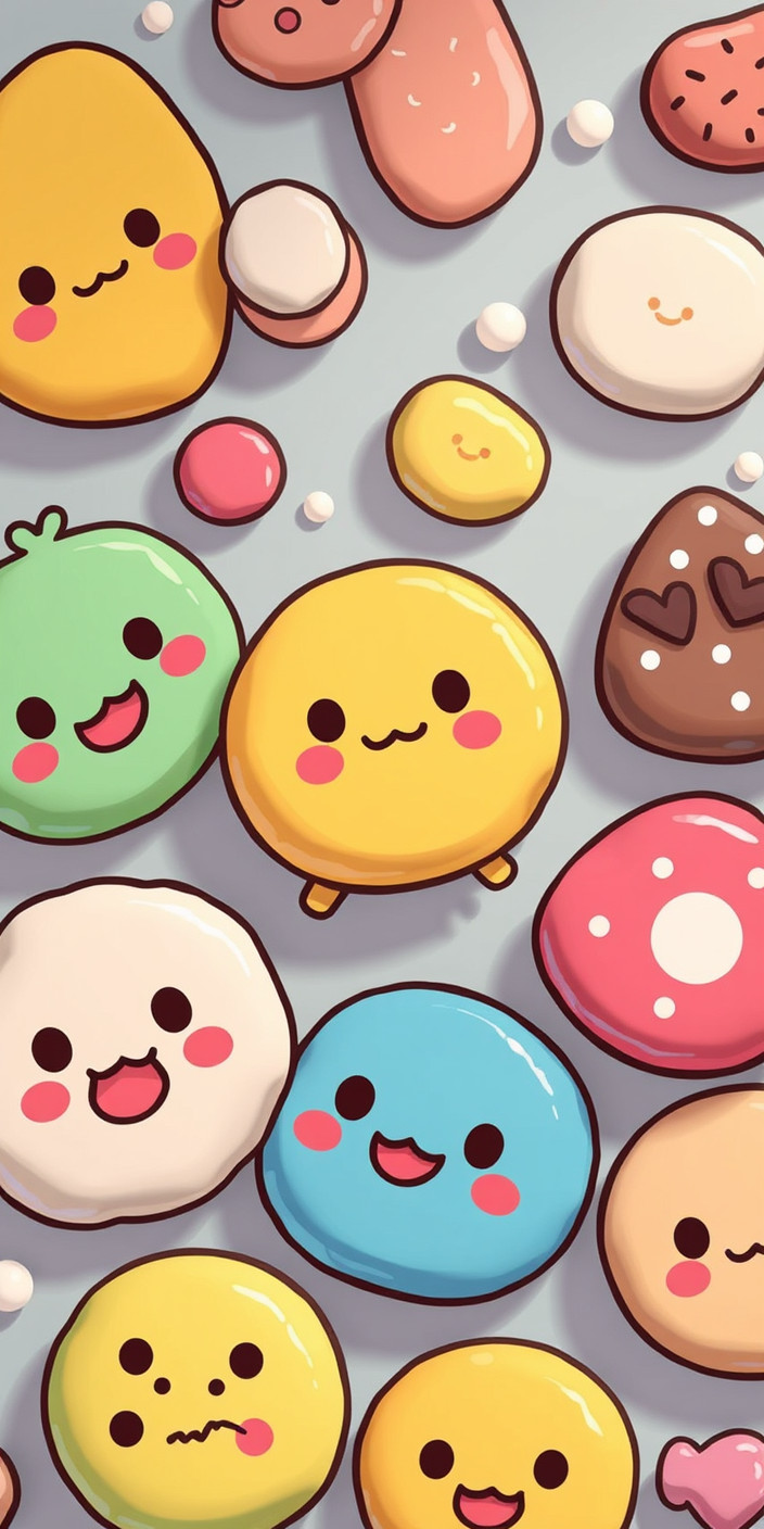 Kawaii food 7 Phone Wallpaper