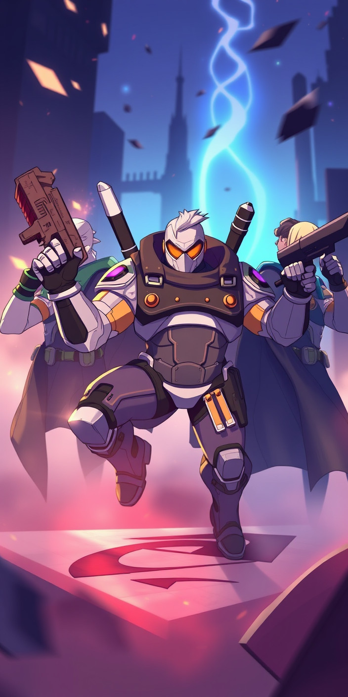 Overwatch anime 2 Phone Wallpaper