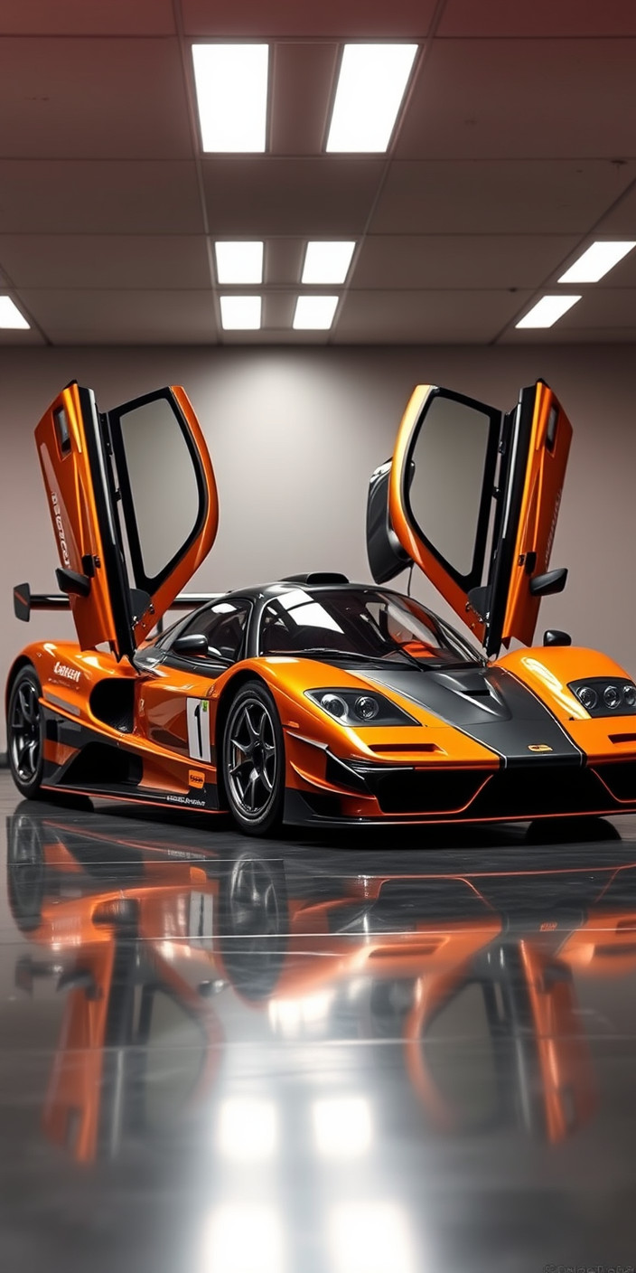 Mclaren f1 gtr 8 Phone Wallpaper