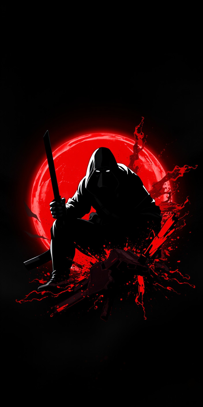 Black and red gaming 3 Phone Wallpaper