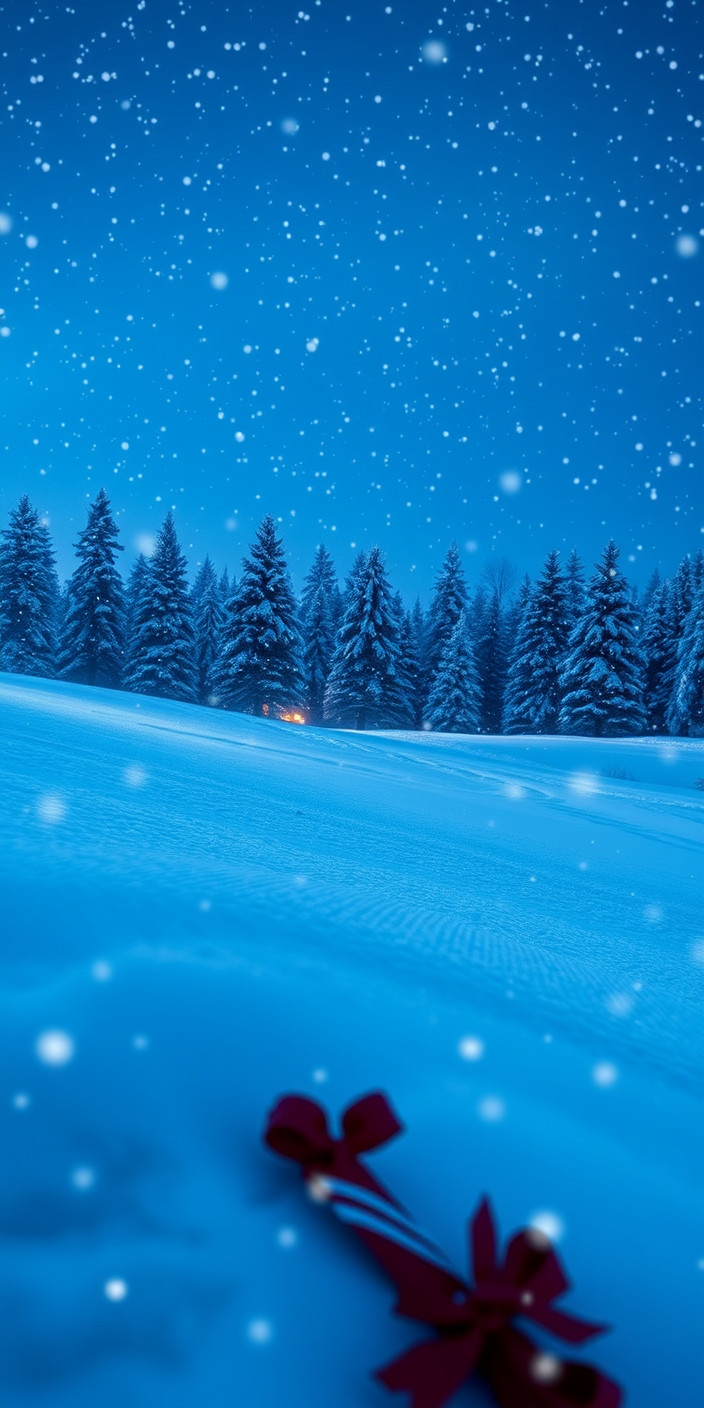 Christmas snow 3 Phone Wallpaper