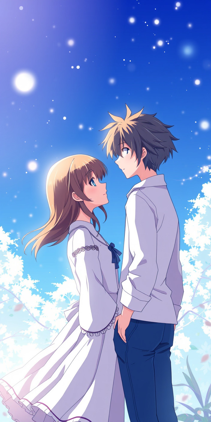 Anime couple 7 Phone Wallpaper