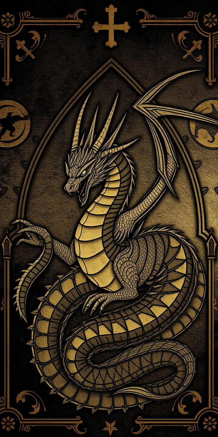 Gothic dragon 4 Phone Wallpaper