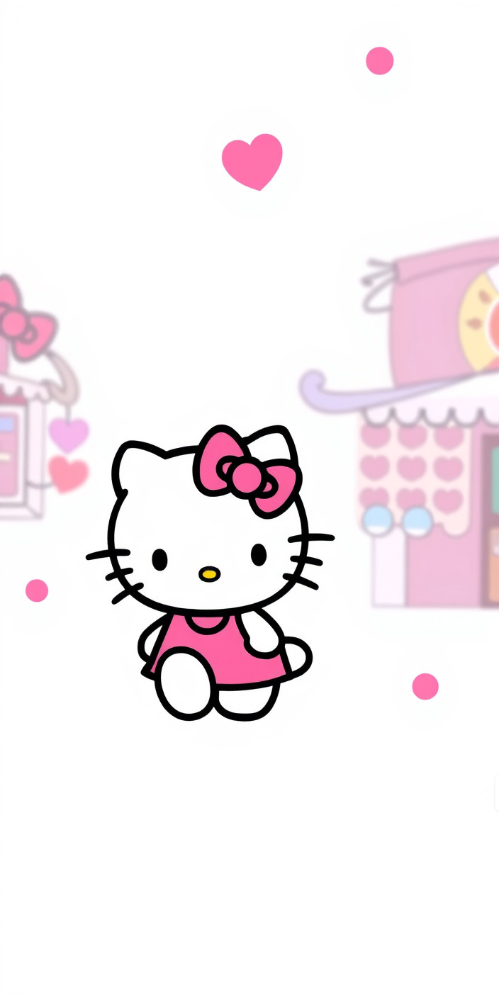 Hello kitty 3 Phone Wallpaper