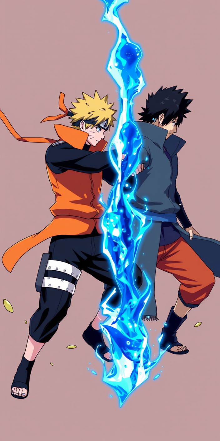 Naruto vs sasuke 9 Phone Wallpaper