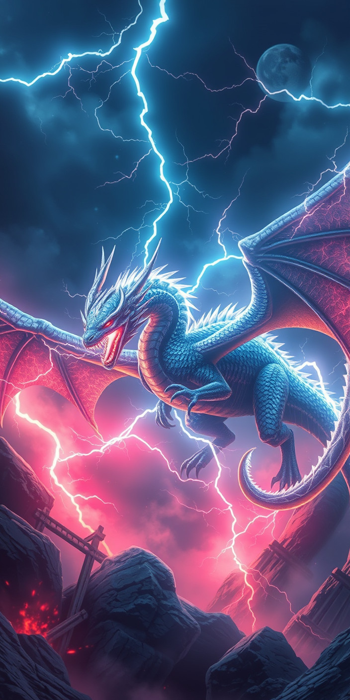 Lightning dragon 5 Phone Wallpaper