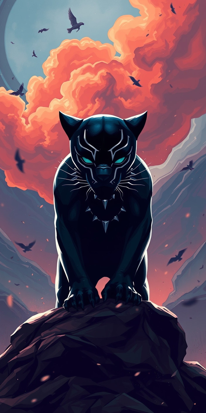 Black panther 10 Phone Wallpaper
