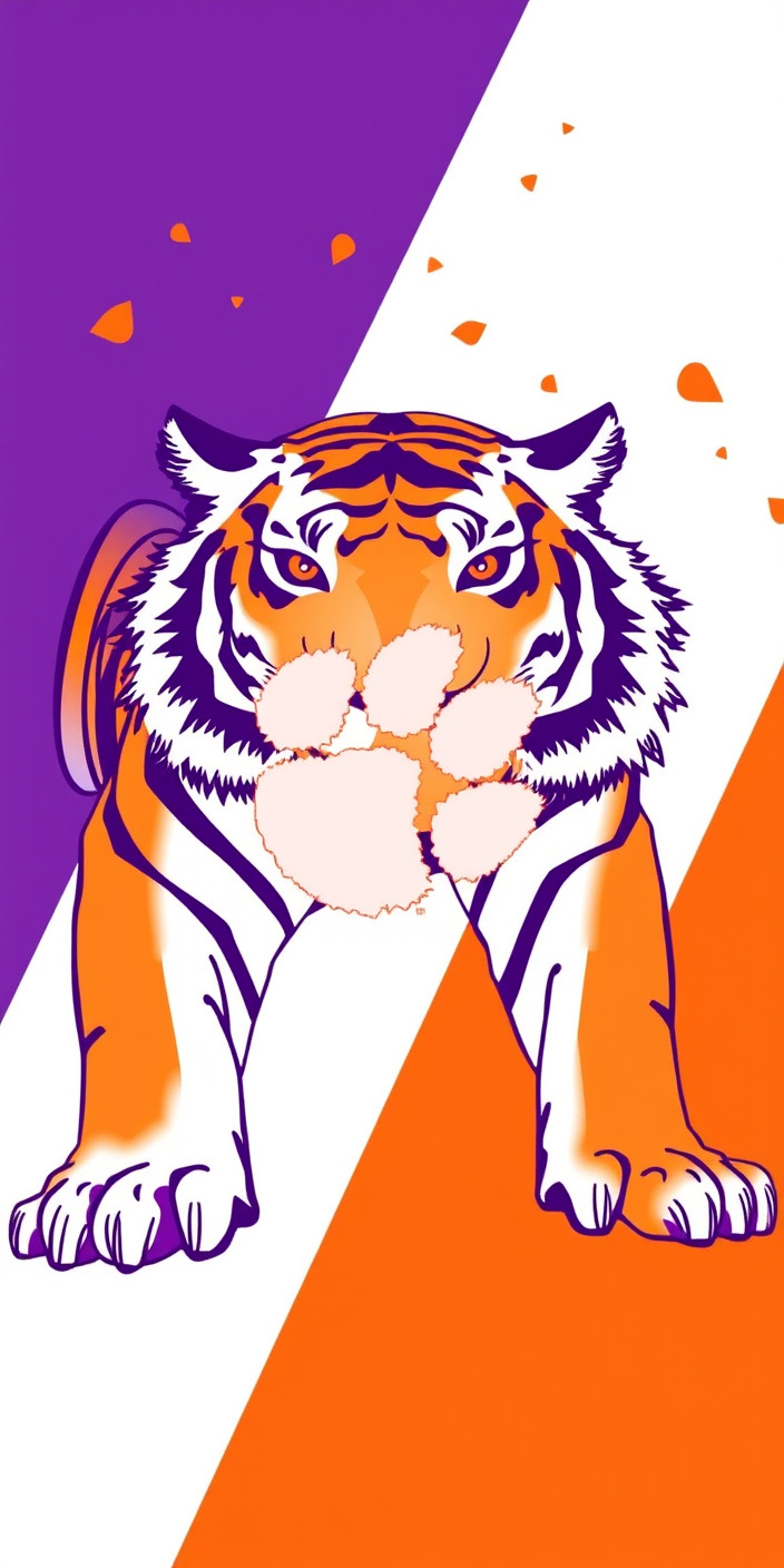 Clemson tigers 6 Phone Wallpaper