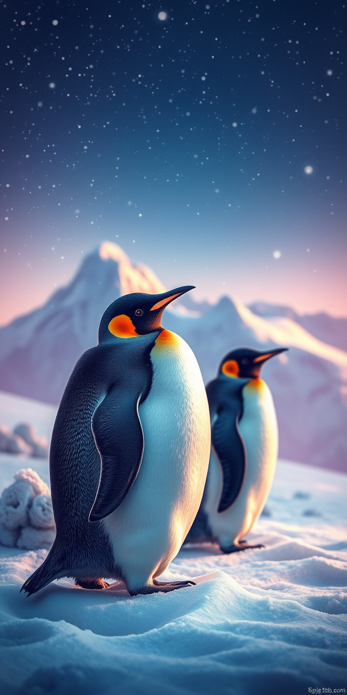 Penguin 5 Phone Wallpaper