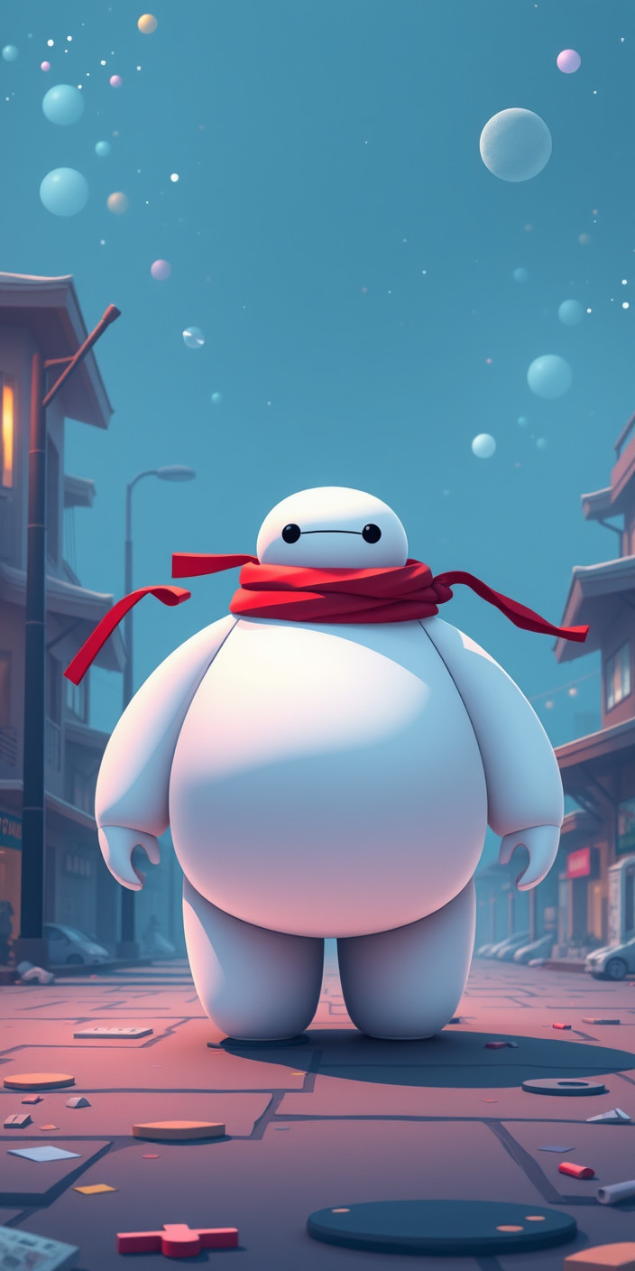 Baymax 3 Phone Wallpaper
