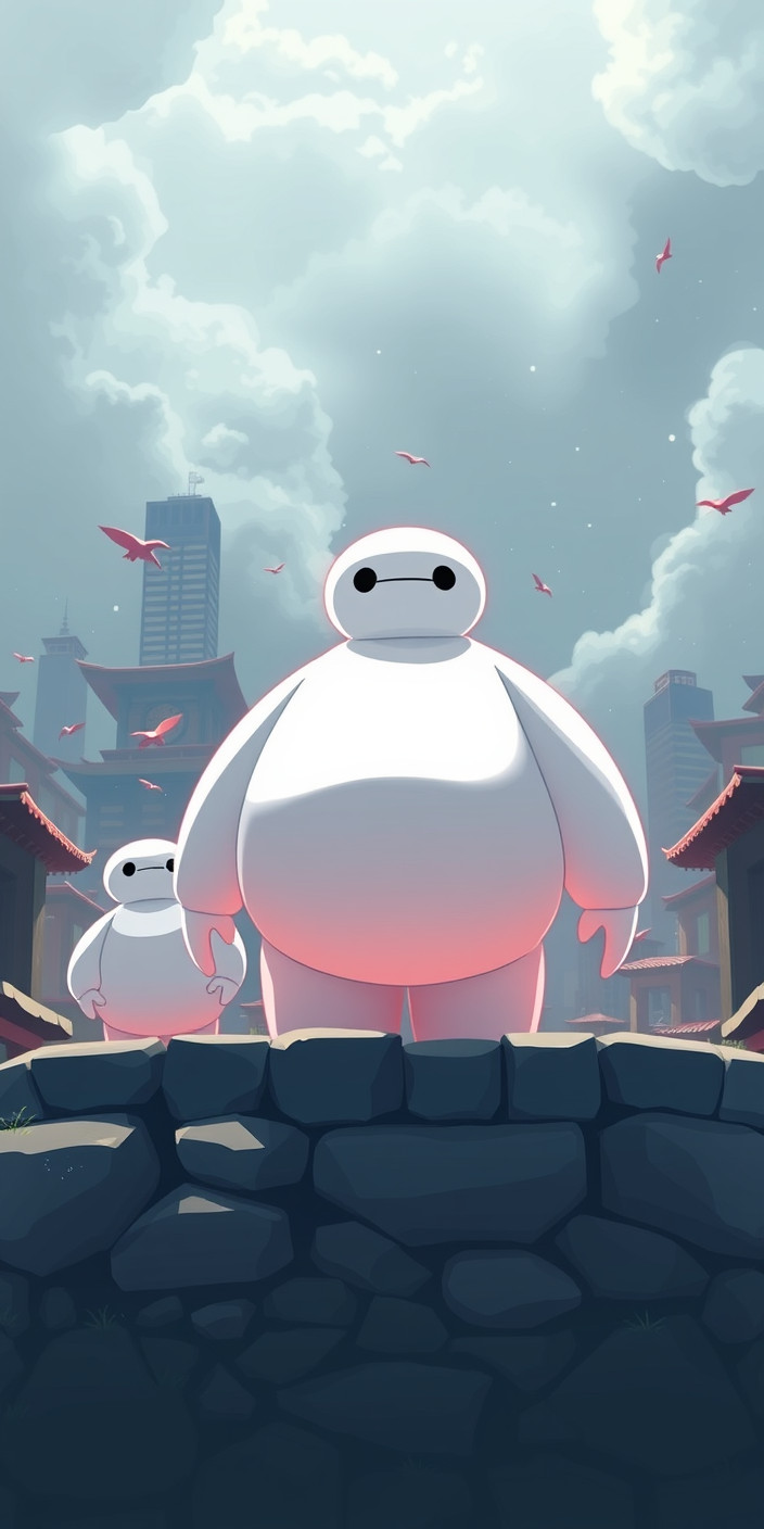 Baymax 4 Phone Wallpaper