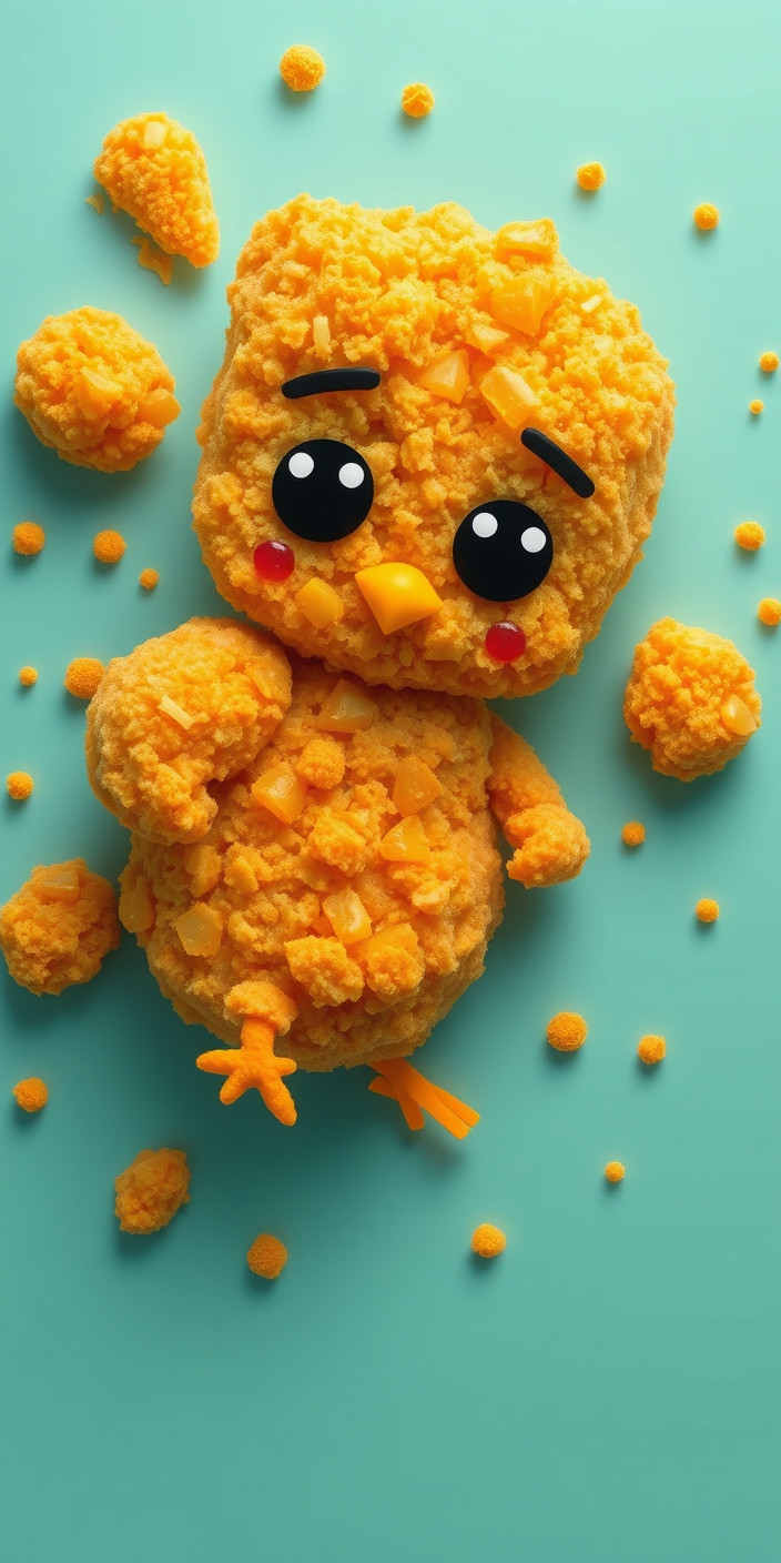 Chicken nugget 7 Phone Wallpaper