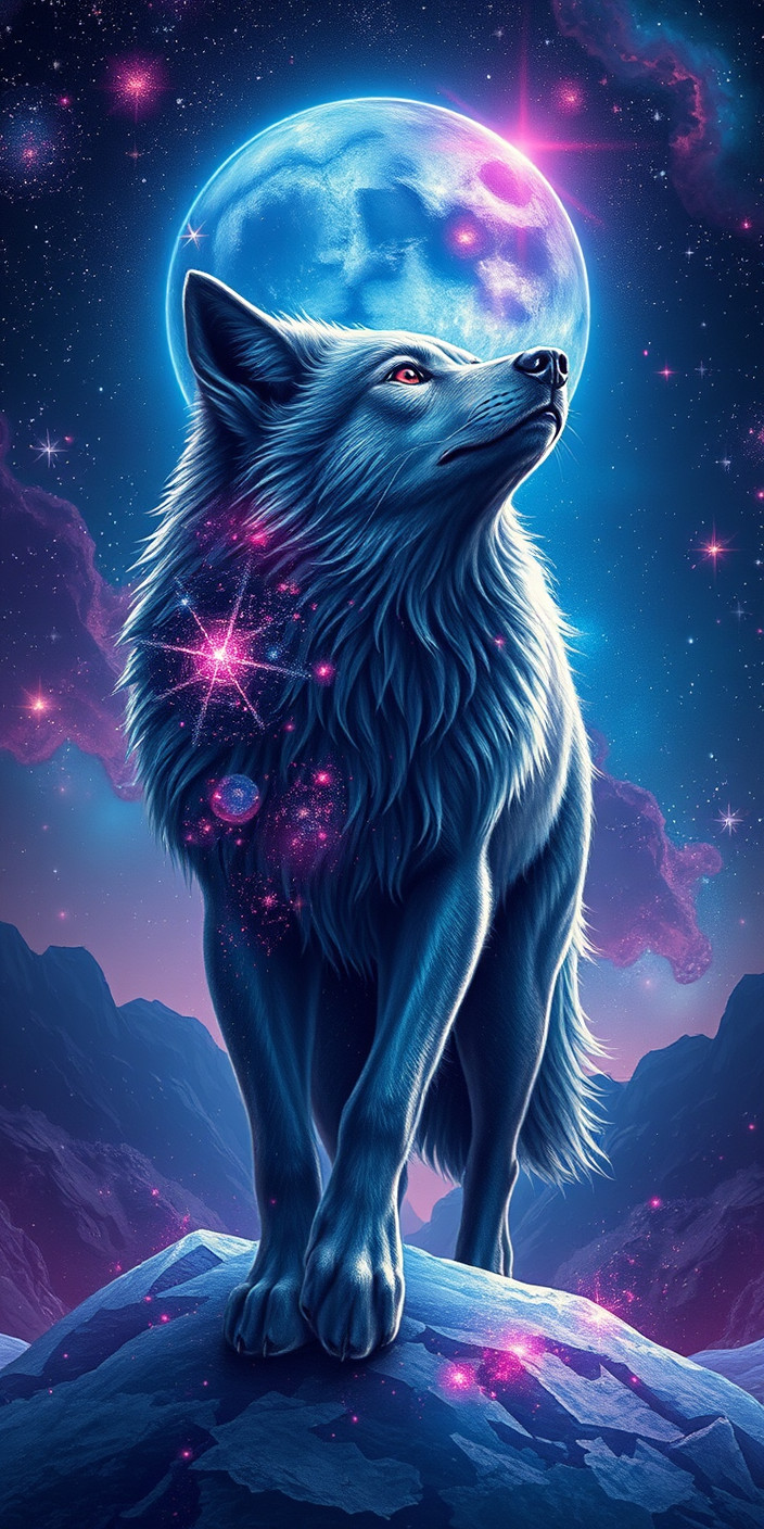 Galaxy wolf 10 Phone Wallpaper