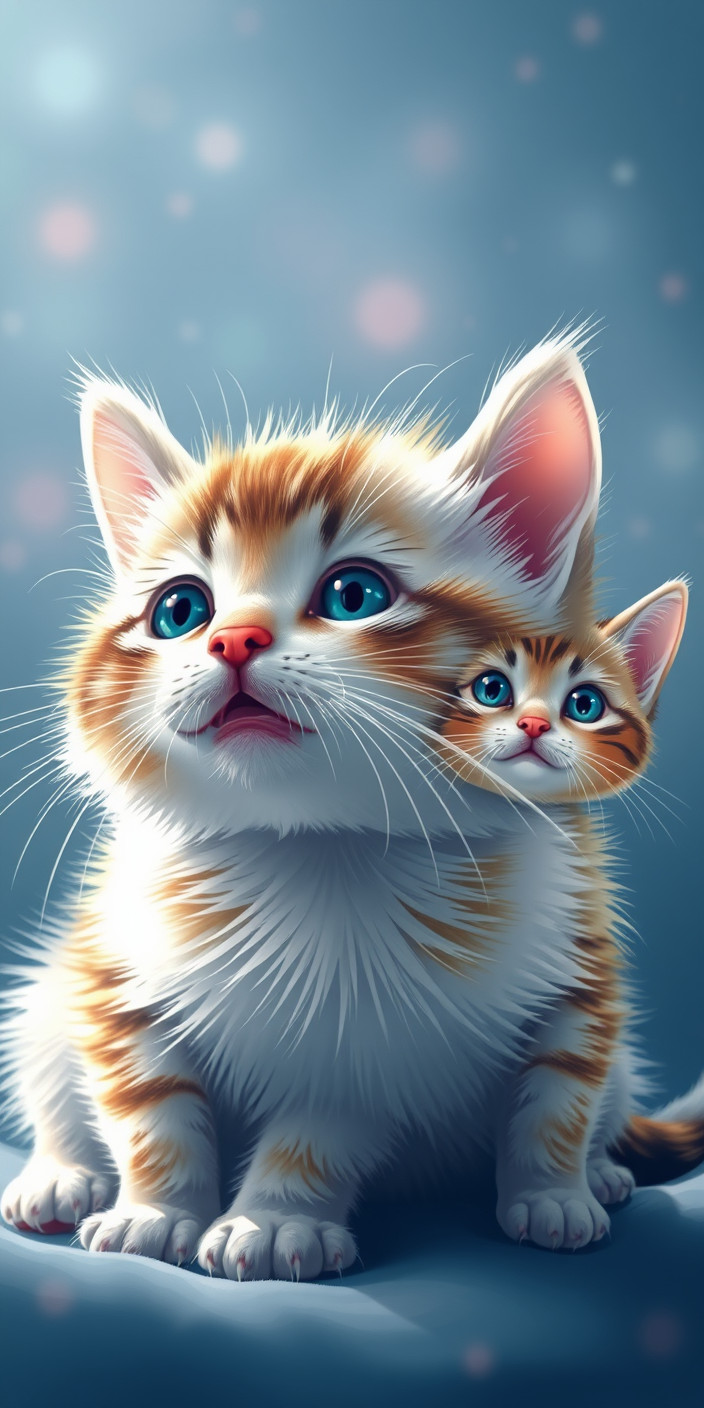 Cute cats 6 Phone Wallpaper