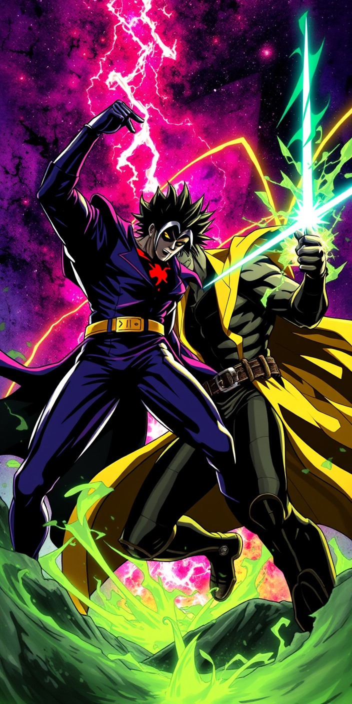 Jotaro vs dio 6 Phone Wallpaper