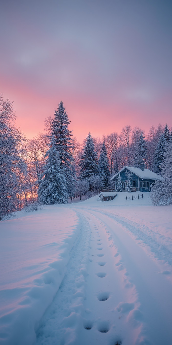 Winter scenes 2 Phone Wallpaper