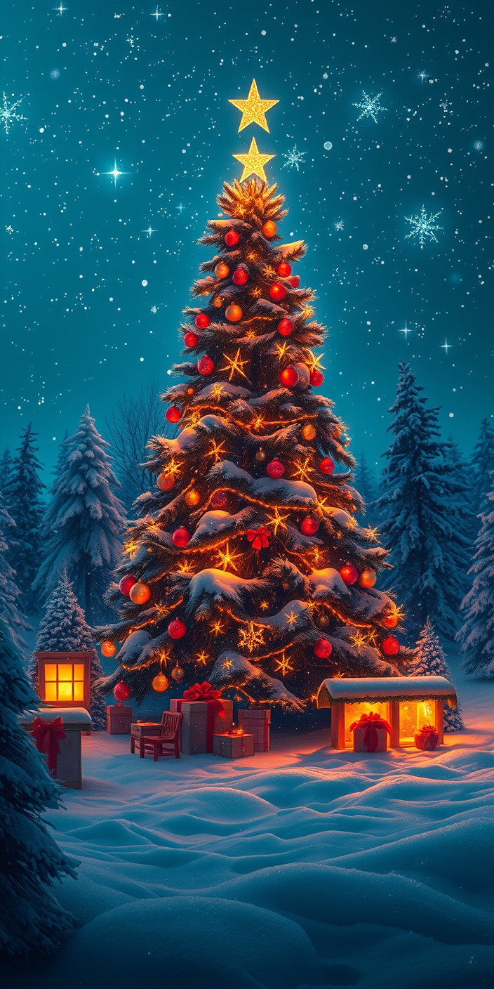 Christmas  for laptop 12 Phone Wallpaper