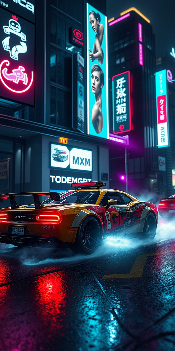 Cyberpunk car 6 Phone Wallpaper