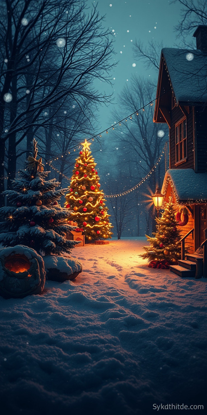 Christmas  laptop 2 Phone Wallpaper