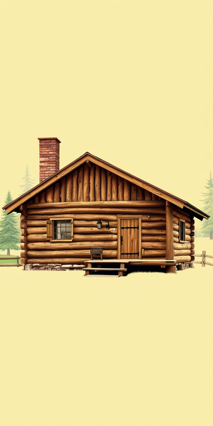 Log cabin 1 Phone Wallpaper