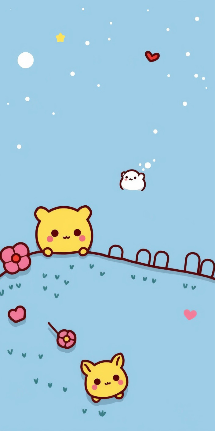 Kawaii 5 Phone Wallpaper