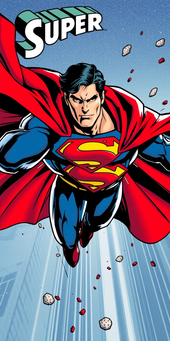Superman comic 3 Phone Wallpaper