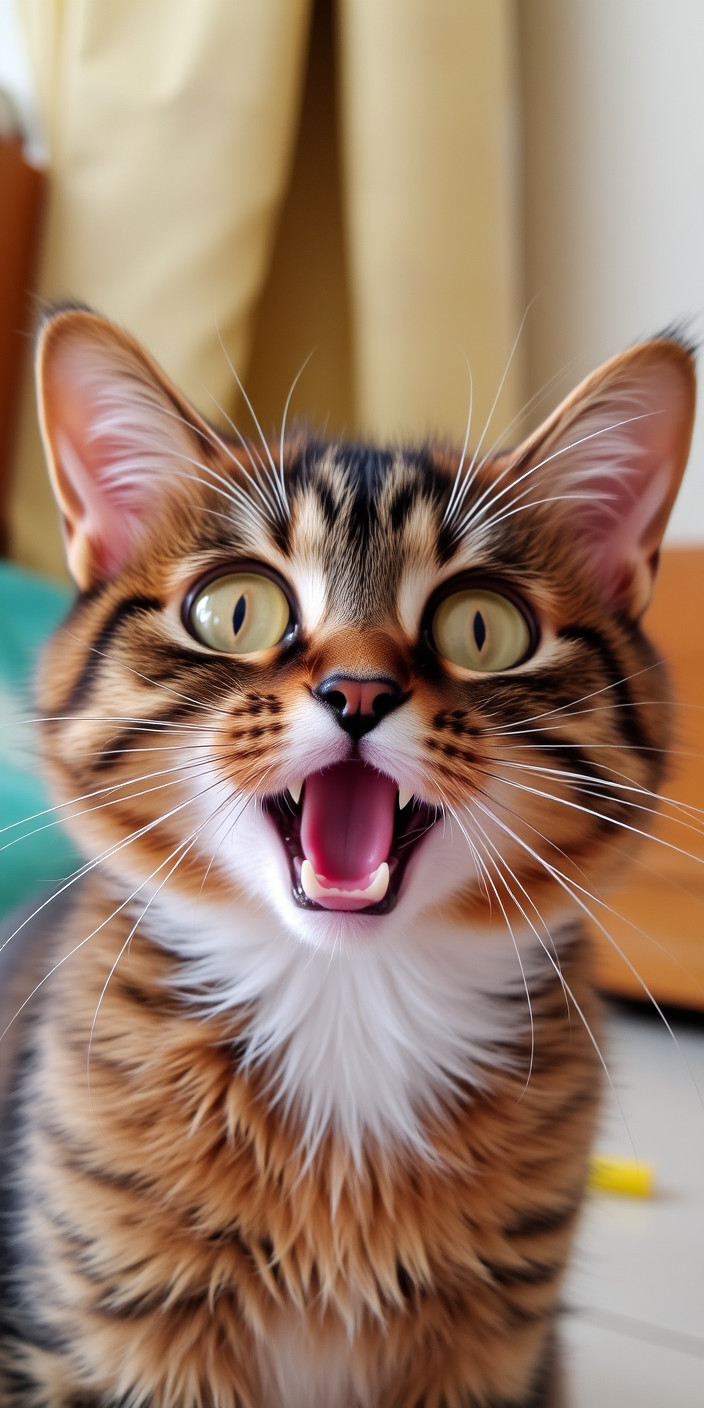 Funny cat 13 Phone Wallpaper