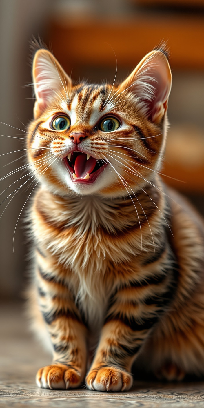 Funny cat 10 Phone Wallpaper