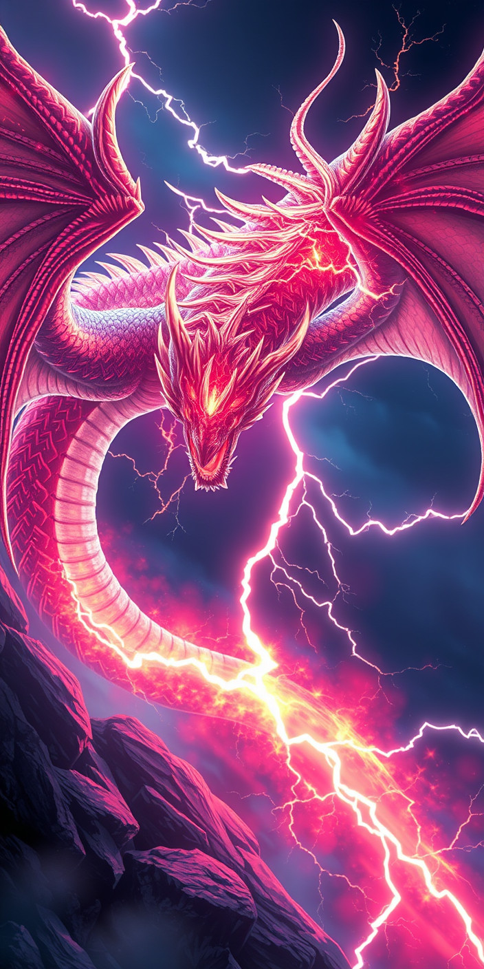 Lightning dragon 8 Phone Wallpaper