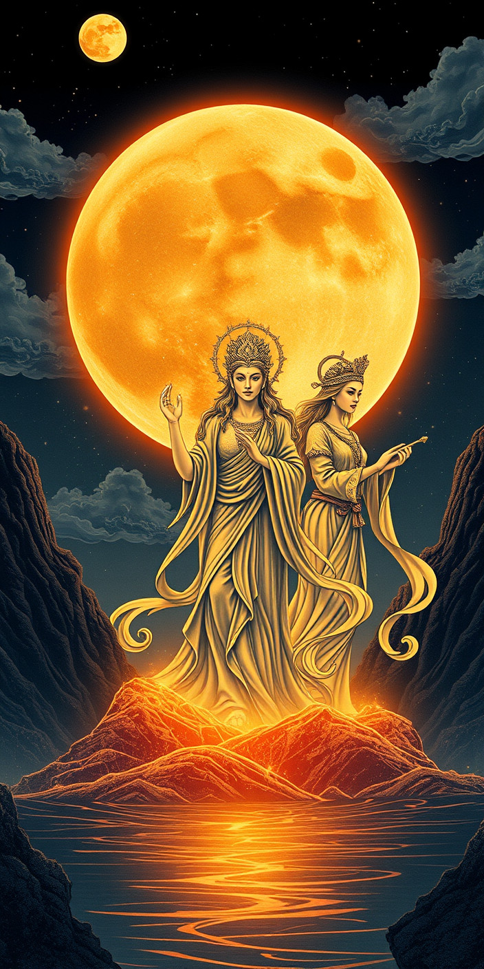Triple moon goddess 7 Phone Wallpaper