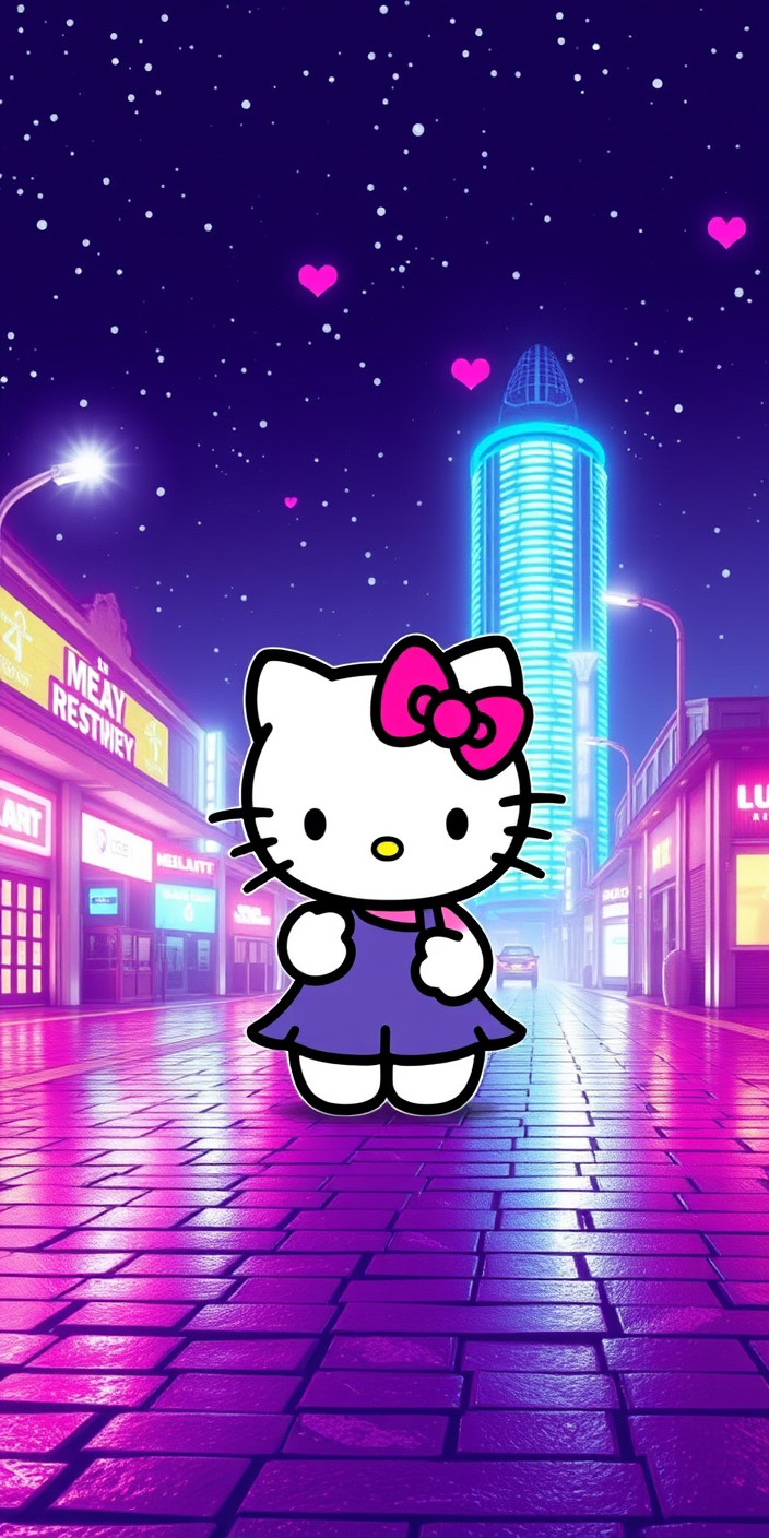 Hello kitty  for android 12 Phone Wallpaper