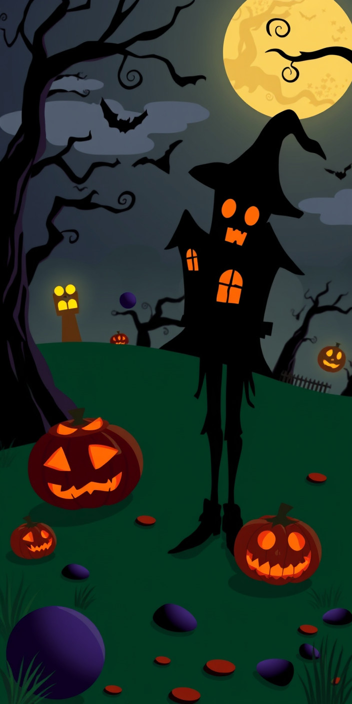 Free animated halloween 1 Phone Wallpaper
