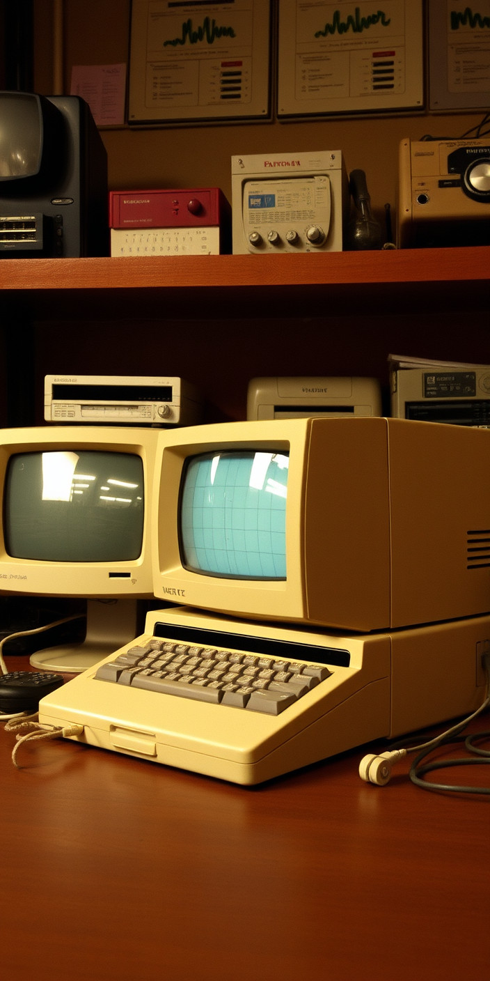 Vintage computer 9 Phone Wallpaper