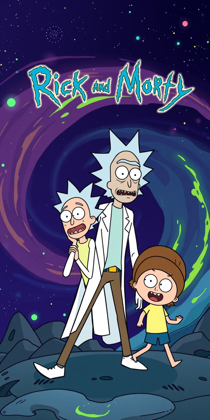 Rick and morty 6 Phone Wallpaper
