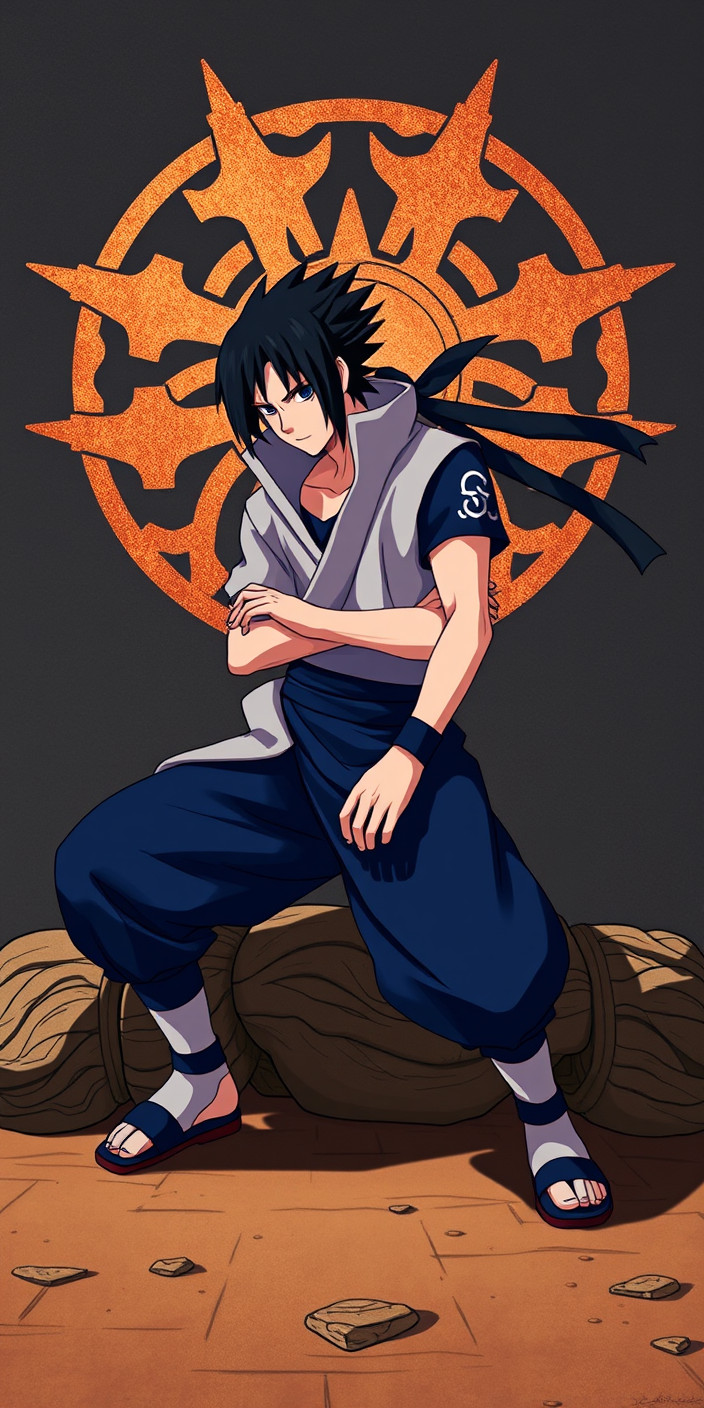 Sasuke 9 Phone Wallpaper
