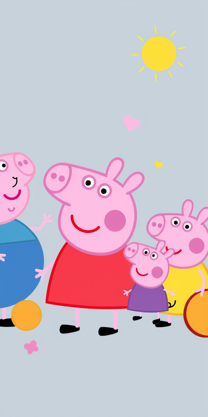 Peppa pig 6 Phone Wallpaper
