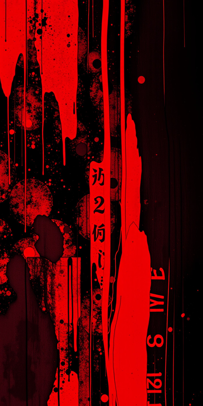 Red and black abstract 6 Phone Wallpaper