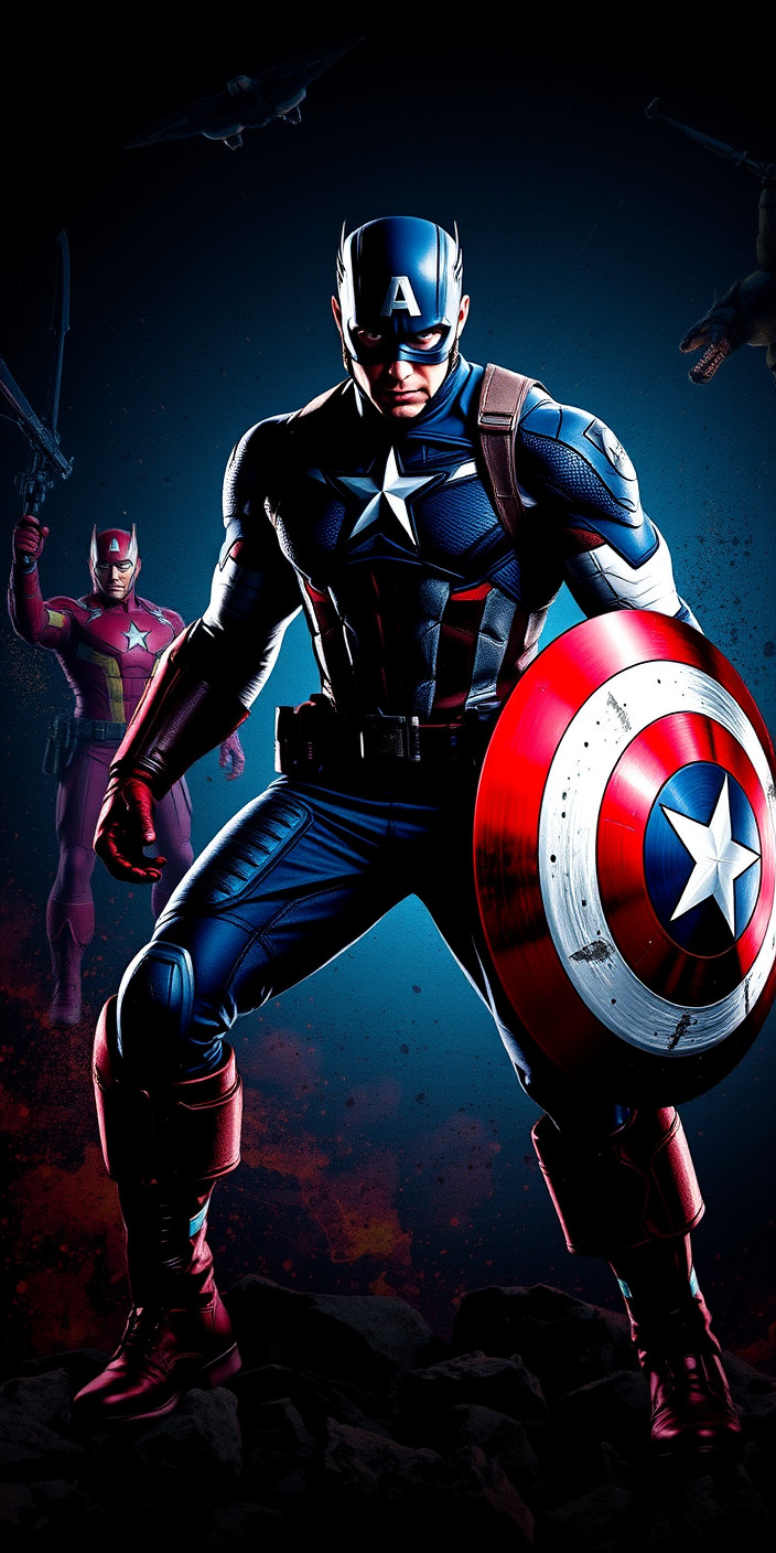 Captain america 9 Phone Wallpaper
