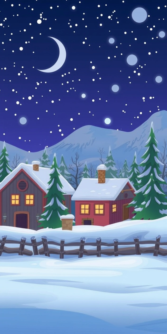 Animated winter 5 Phone Wallpaper