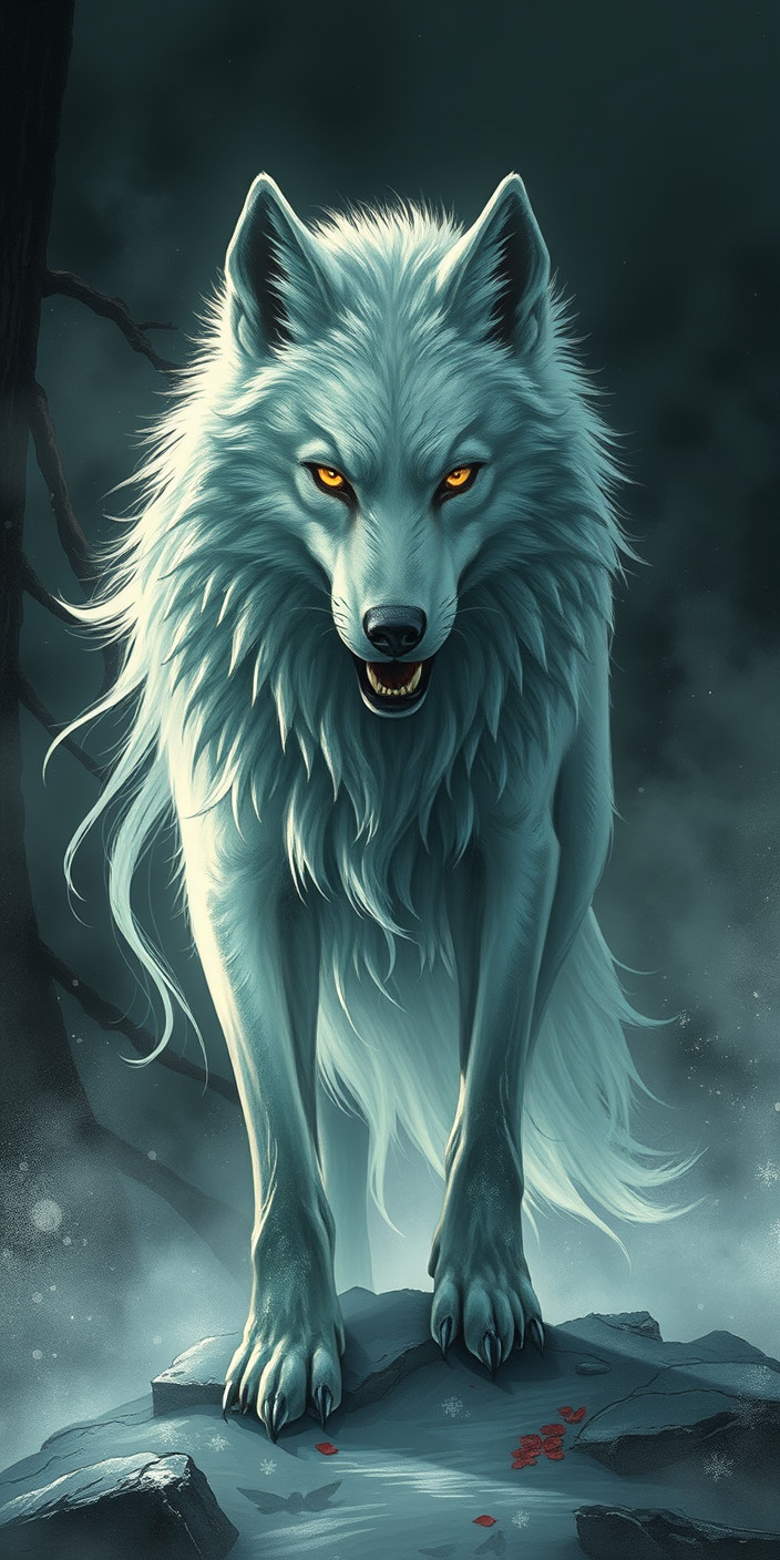Ghost wolf 4 Phone Wallpaper