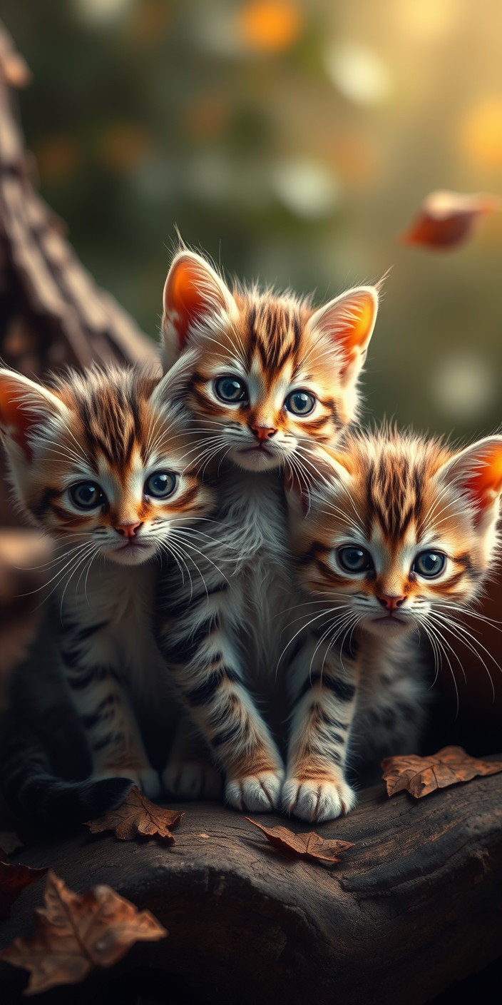 Kittens 11 Phone Wallpaper