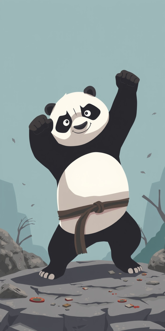 Kung fu panda 1 Phone Wallpaper