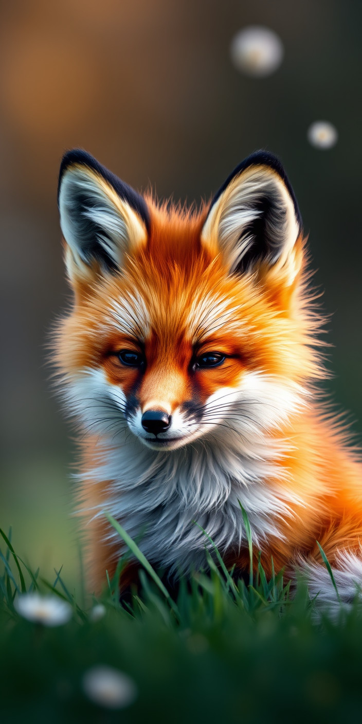 Cute fox 5 Phone Wallpaper