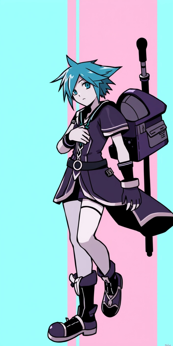 Kingdom hearts aqua 1 Phone Wallpaper