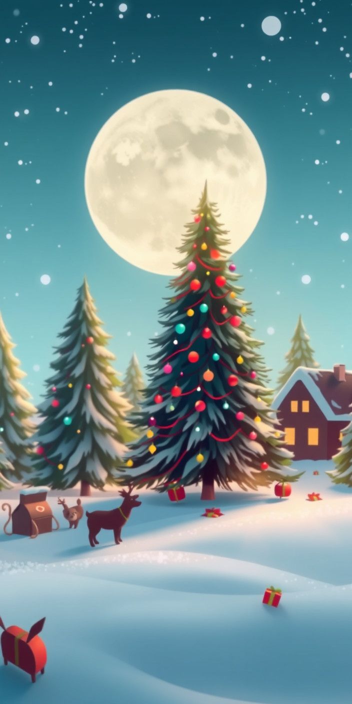 Christmas  for laptop 1 Phone Wallpaper