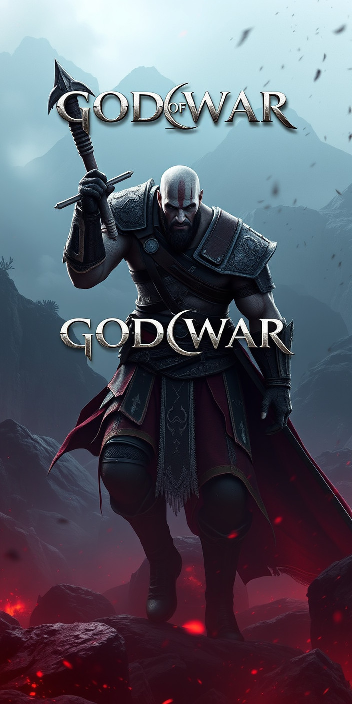God of war 4  4k 7 Phone Wallpaper